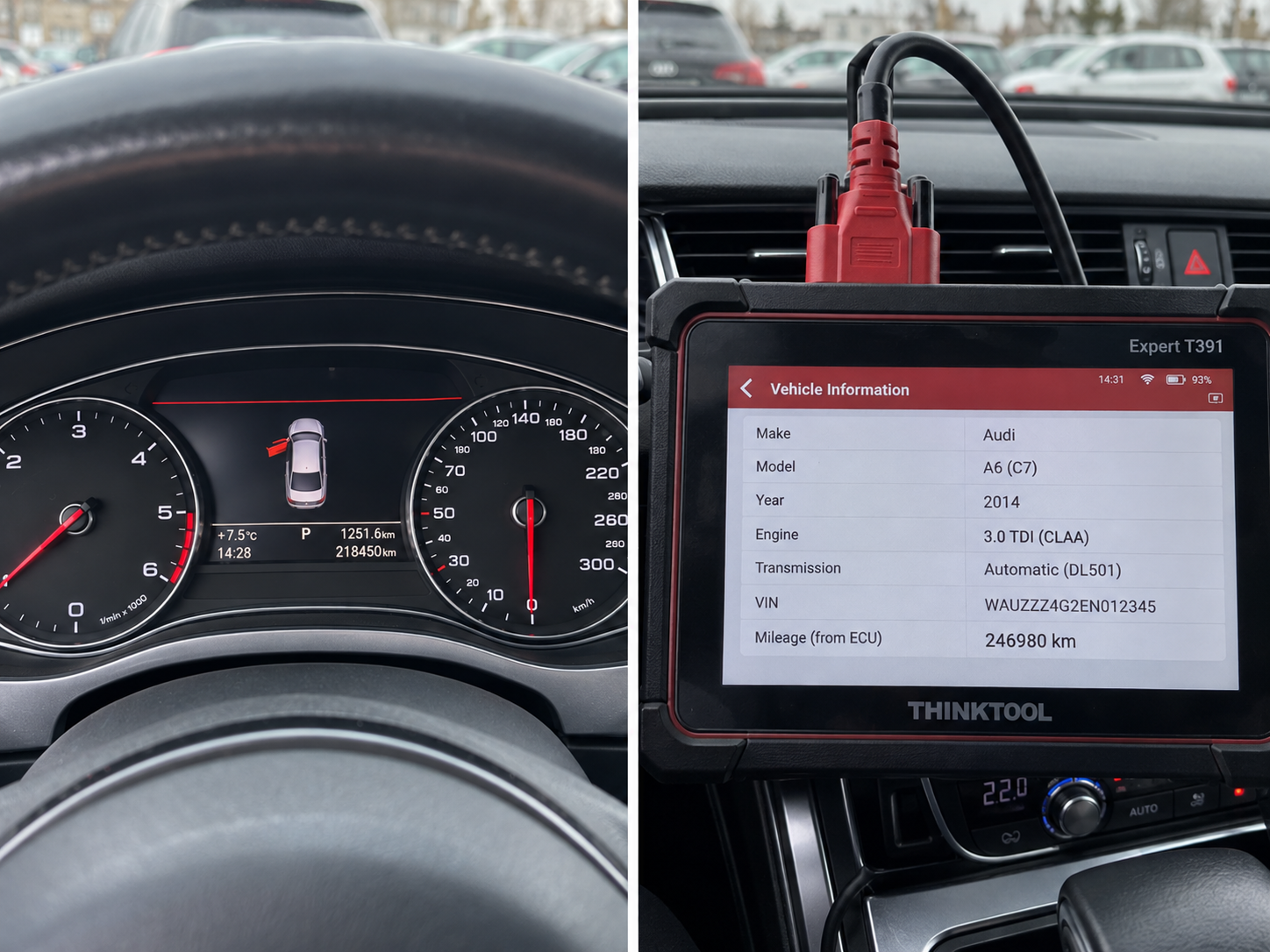 Разлика в пробег табло и ECU